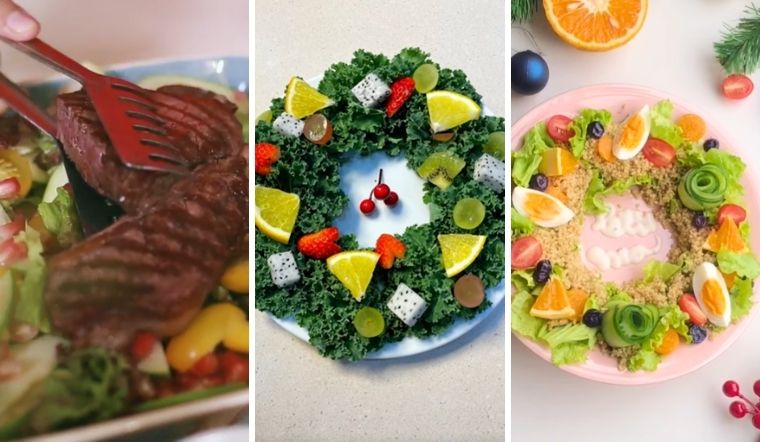 3 công thức salad Giáng sinh đẹp mắt ít calo