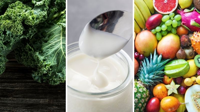 Nguyên liệu làm món salad cải Kale