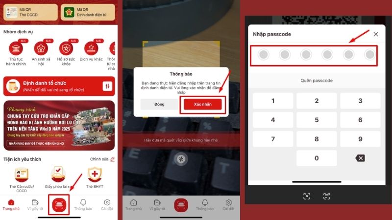 Thực hiện đăng nhập bằng mã QR