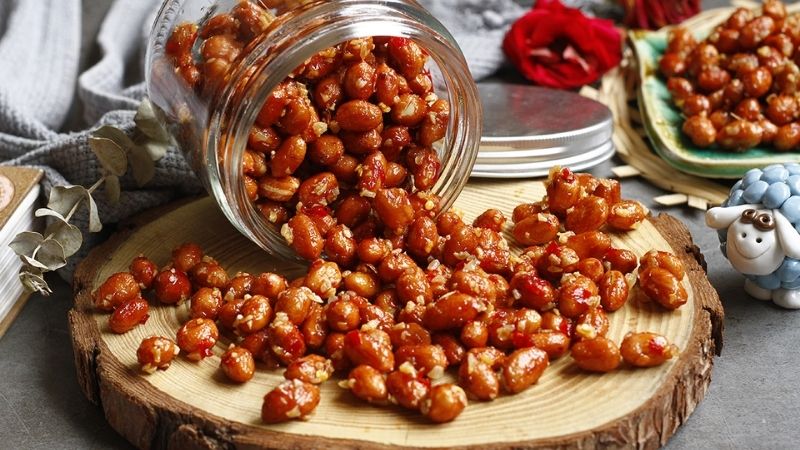 Đậu phộng rang tỏi ớt