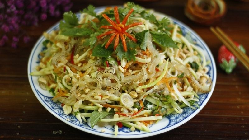 Nộm sứa xoài xanh