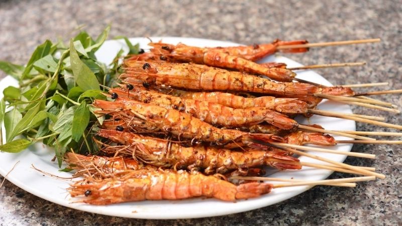 Tôm nướng muối ớt