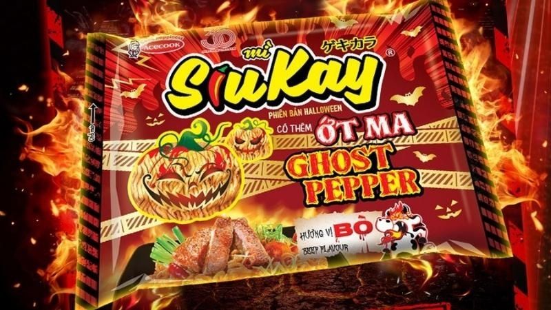 Mì ghost pepper tự chế tại Việt Nam Mì ghost pepper tự chế tại Việt Nam