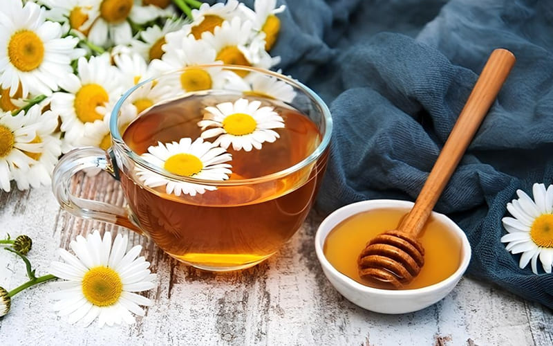 Trà gừng, trà hoa cúc mật ong đóng gói