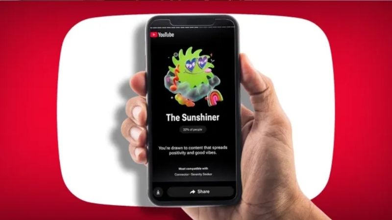 Nhấn vào nút Share để chia sẻ YouTube Recap lên mạng xã hội Nhấn vào nút Share để chia sẻ YouTube Recap lên mạng xã hội