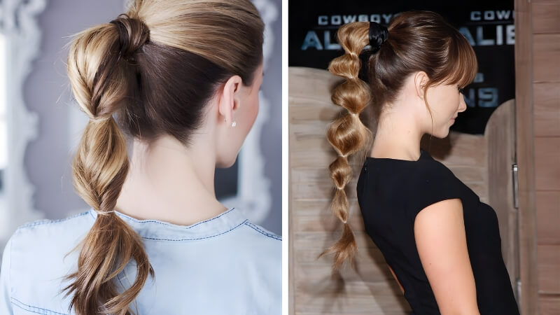 Tóc đuôi ngựa buộc tầng Tóc đuôi ngựa buộc tầng