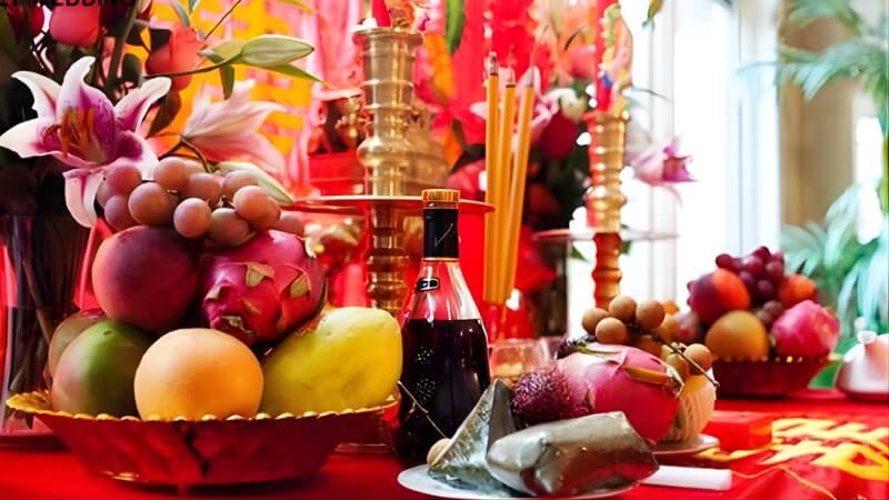 Cách chuẩn bị mâm lễ gia tiên ngày cưới Cách chuẩn bị mâm lễ gia tiên ngày cưới