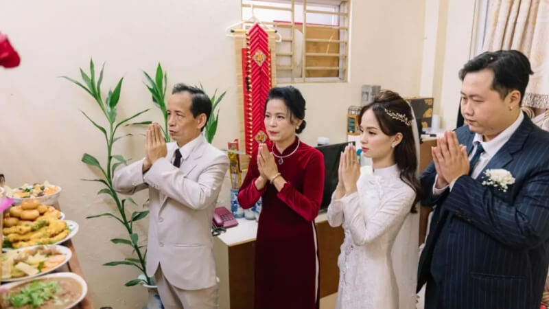 Mẫu văn khấn lễ ăn hỏi Mẫu văn khấn lễ ăn hỏi