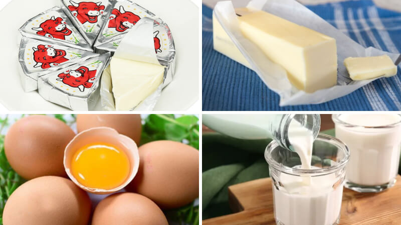 Nguyên liệu làm sốt phô mai con bò cười