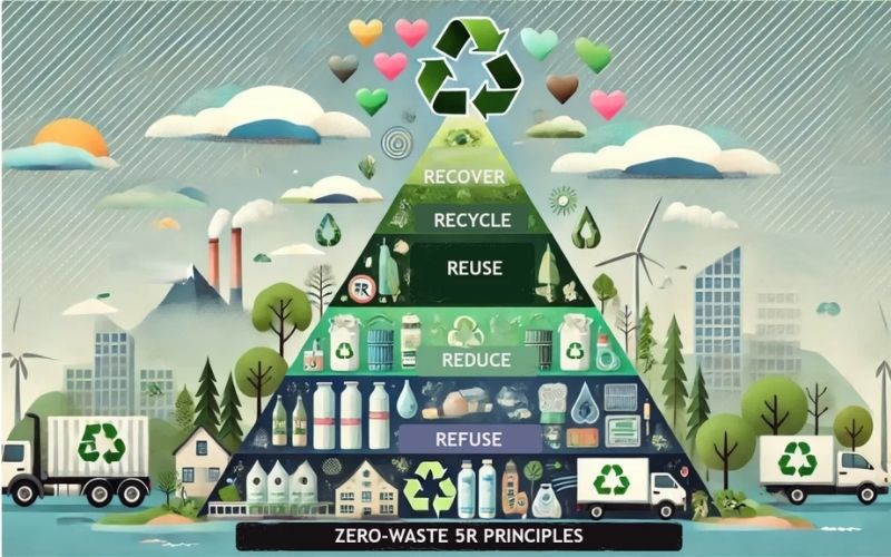 Nguyên tắc 5R trong Zero Waste giúp giảm rác thải và bảo vệ môi trường