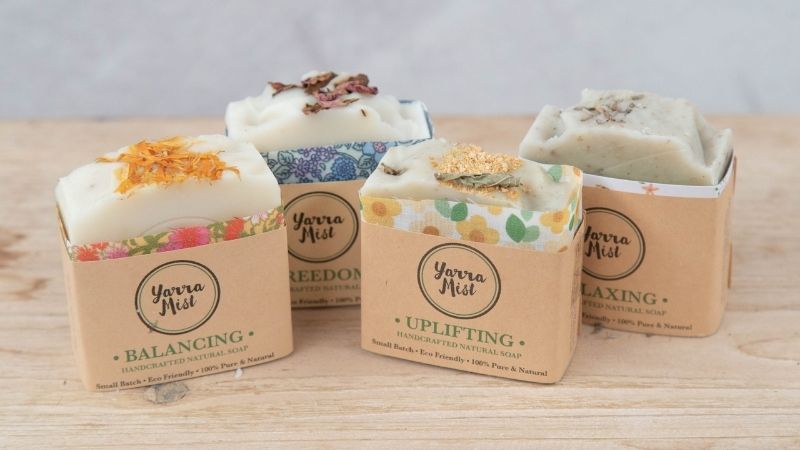 Xà phòng handmade sử dụng bao bì giấy dễ phân hủy