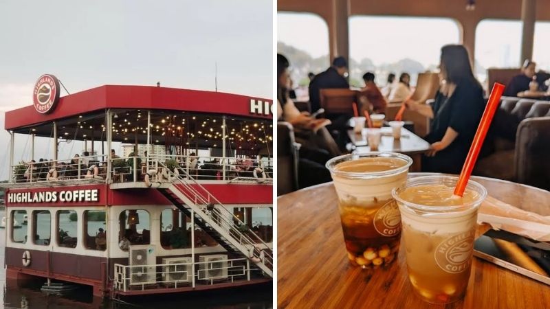 Highlands Coffee du thuyền Hồ Trúc Bạch Highlands Coffee du thuyền Hồ Trúc Bạch