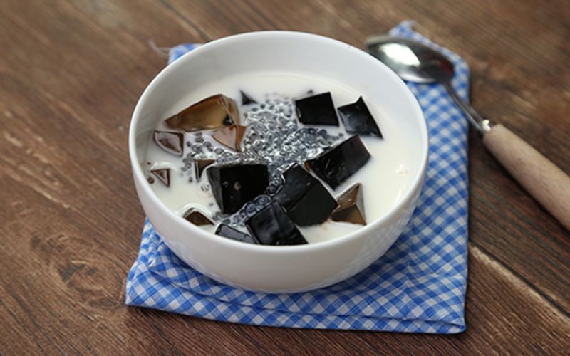 Sương sáo sữa dừa mềm mát thơm dừa béo dịu dễ ăn Sương sáo sữa dừa mềm mát thơm dừa béo dịu dễ ăn