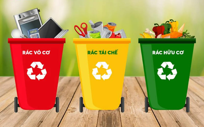 Phân loại rác và dụng cụ Phân loại rác và dụng cụ