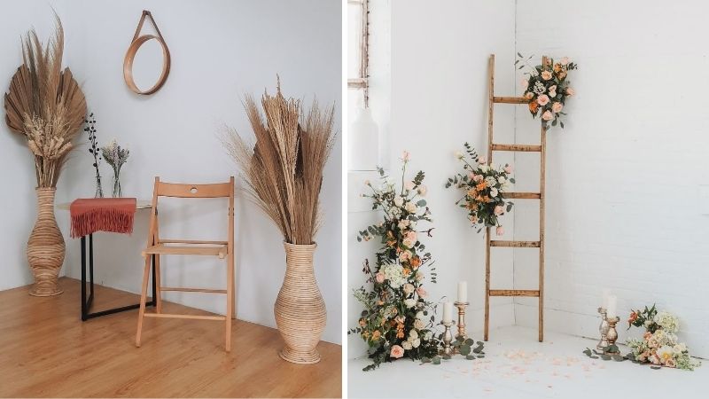 Dựng nền, tạo điểm nhấn trung tâm và thêm chi tiết phụ để hoàn thiện backdrop Dựng nền, tạo điểm nhấn trung tâm và thêm chi tiết phụ để hoàn thiện backdrop