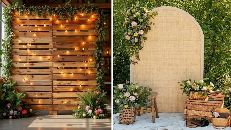 Mẫu backdrop thiên nhiên tận dụng cây xanh Mẫu backdrop thiên nhiên tận dụng cây xanh