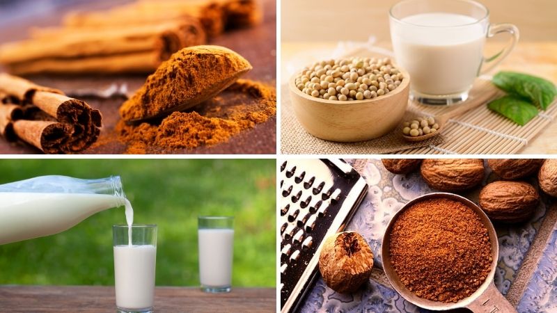 Nguyên liệu làm sữa quế nhục đậu khấu