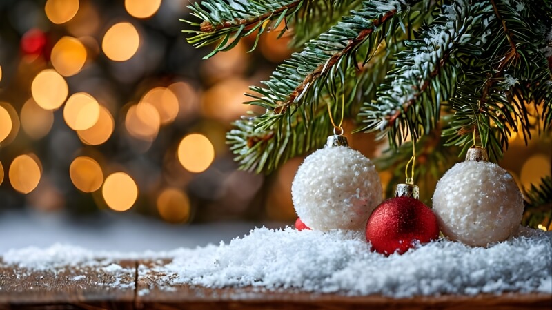 Hình ảnh Giáng sinh thể hiện sự bình yên và thư giãn trong mùa đông
