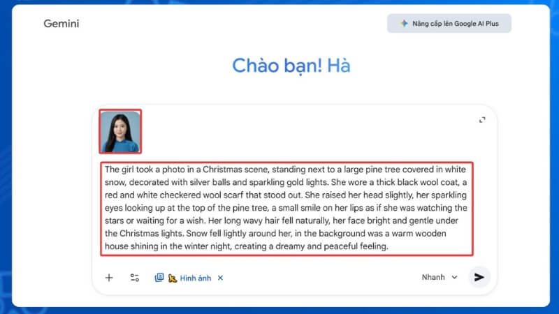 Bước 3. Nhập prompt mô tả