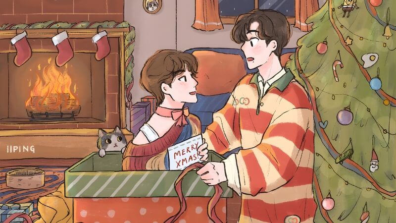 Hình ảnh Giáng sinh mang không khí lãng mạn phù hợp minh họa chủ đề tình yêu dịp Noel