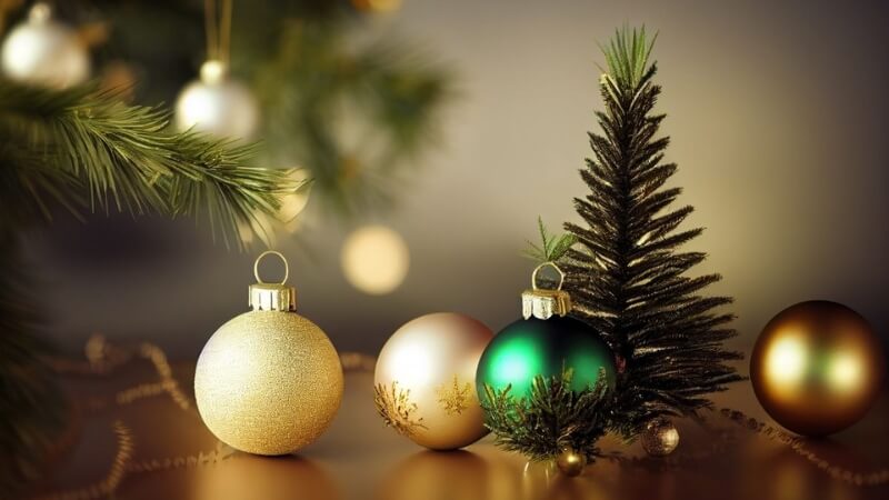 Hình nền Giáng sinh cho máy tính phối màu hài hòa, phù hợp dùng làm background văn phòng hoặc học tập