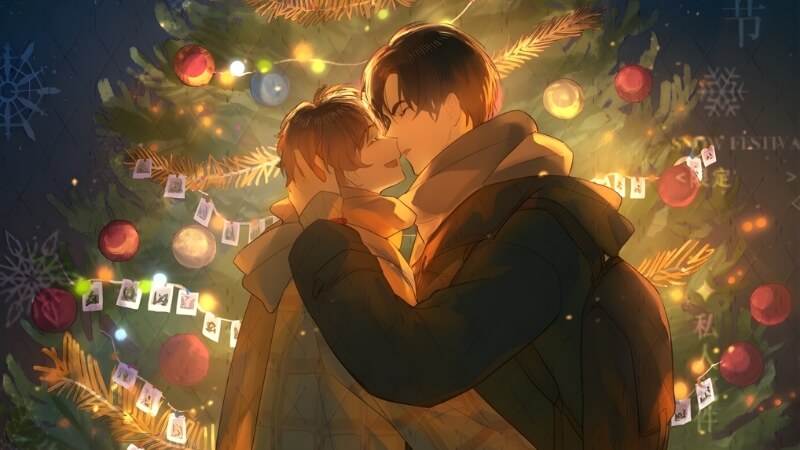 Bộ ảnh Noel dành cho cặp đôi với không gian ấm áp và ánh đèn dịu