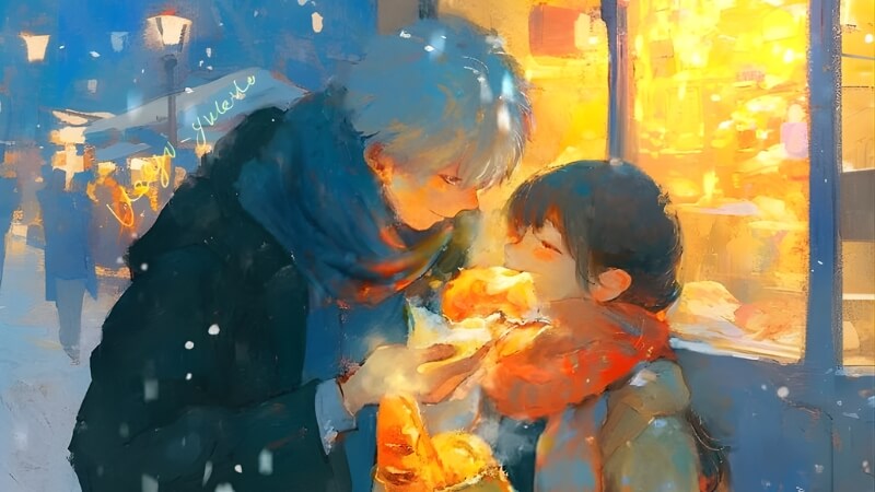 Bộ ảnh Noel đẹp dành cho người yêu với bố cục nhẹ nhàng