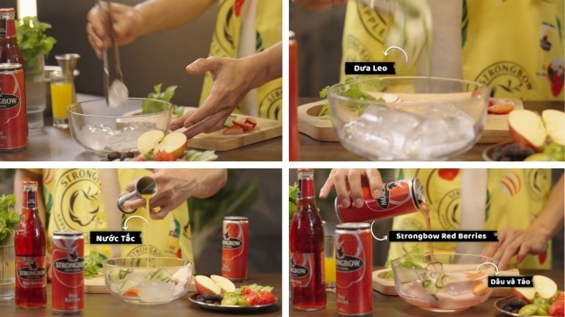 Pha chế Strongbow Pha chế Strongbow