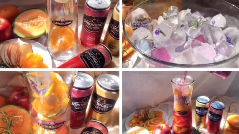 Pha chế Strongbow Pha chế Strongbow