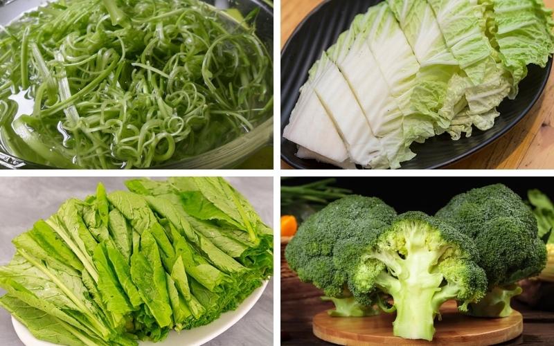 Rau và nấm phổ biến giúp nước lẩu gà thanh ngọt tự nhiên Rau và nấm phổ biến giúp nước lẩu gà thanh ngọt tự nhiên