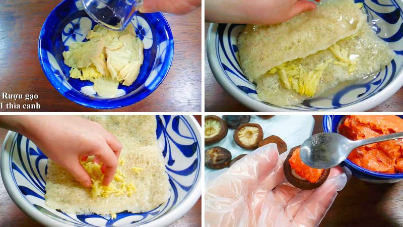 Bước 1: Sơ chế da heo Bước 1: Sơ chế da heo