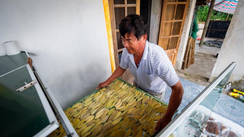 Sấy khoai bằng lò