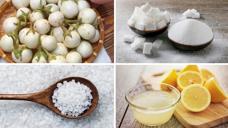 Nguyên liệu làm mứt cà pháo