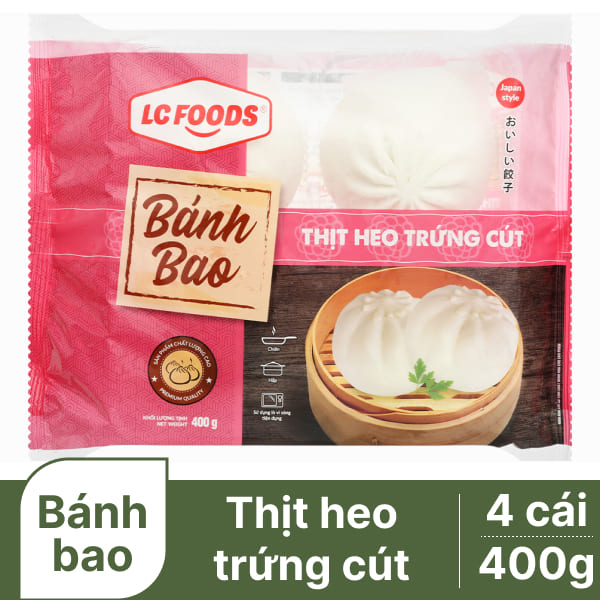 Bánh bao nhân thịt heo trứng cút La Cusina 400g