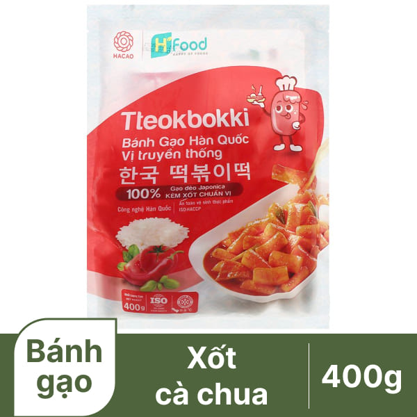 Bánh gạo Hàn Quốc có xốt HT Food 400g