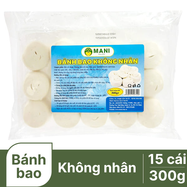 Bánh bao không nhân Mani 300g