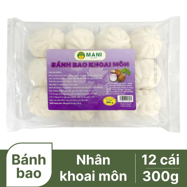 Bánh bao nhân khoai môn Mani 300g