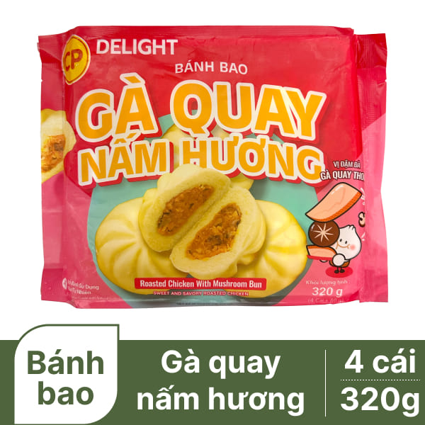 Bánh bao gà quay nấm hương C.P 320g