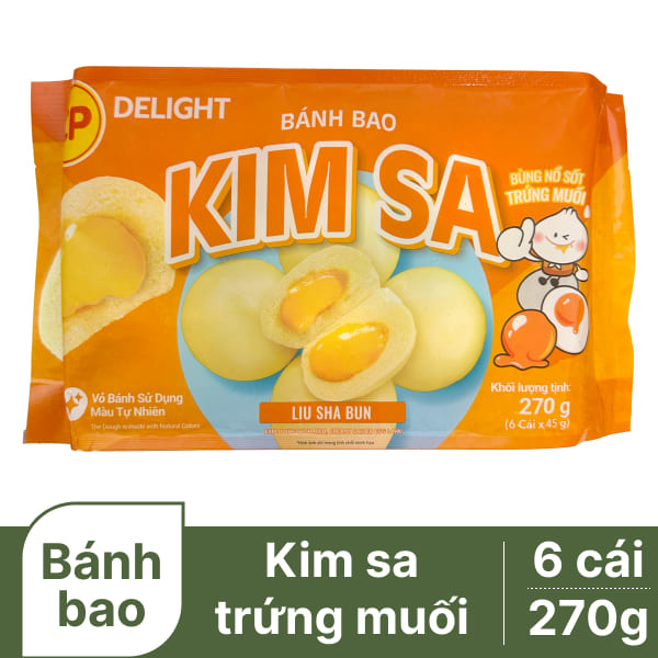 Bánh bao kim sa trứng muối C.P 270g