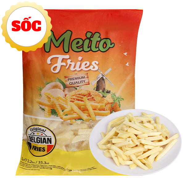 Khoai tây cắt thẳng (10mm) 1kg