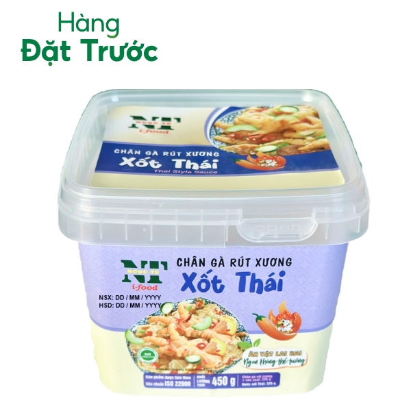 Chân gà rút xương xốt Thái 450g vị cay nồng