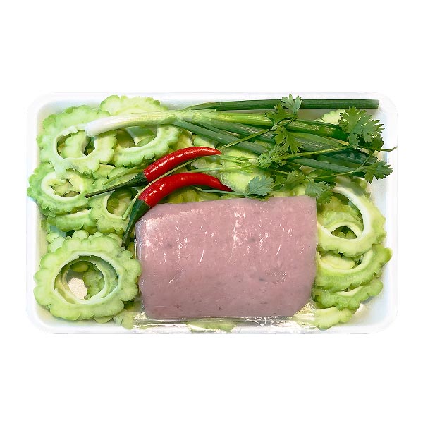 Canh khổ qua cá thát lát nạo khay 350g