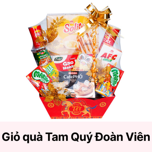 Giỏ quà tết Tam Quý Đoàn Viên