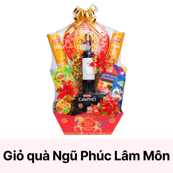 Giỏ quà tết Ngũ Phúc Lâm Môn