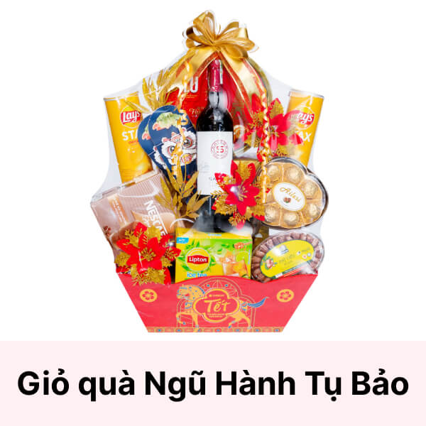 Giỏ quà tết Ngũ Hành Tụ Bảo