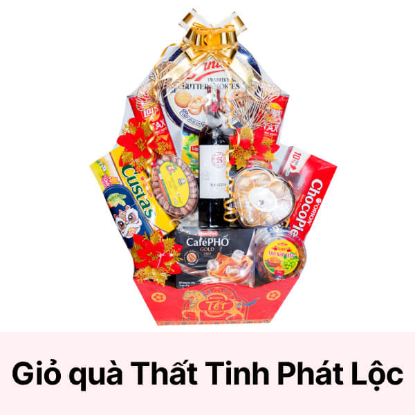 Giỏ quà tết Thất Tinh Phát Lộc