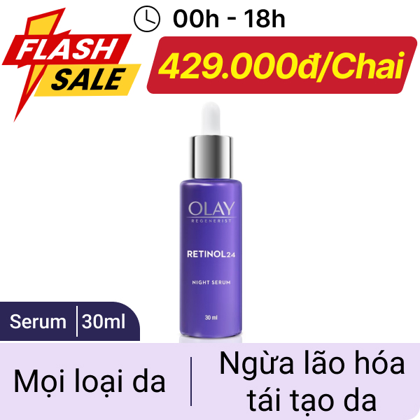 Serum Olay Retinol 24 ngừa lão hóa da 30ml