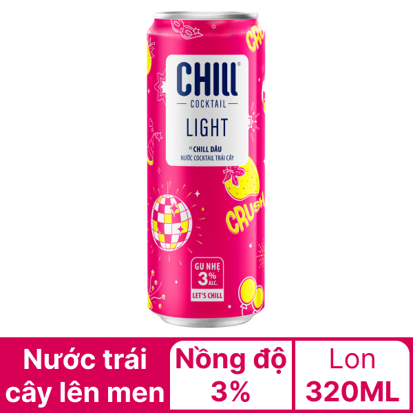 Cocktail dâu Chill Strawberry Vodka lon 320ml