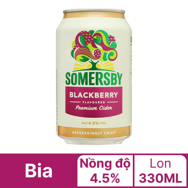 Nước táo lên men Somersby mâm xôi 330ml