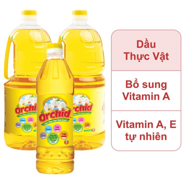 Combo 5 lít dầu thực vật tinh luyện Orchid